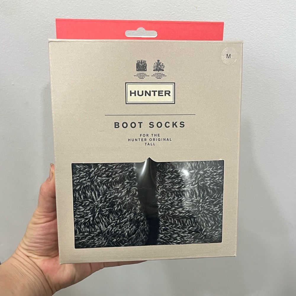 Hunter Stretch Cable Knit Boot Socks